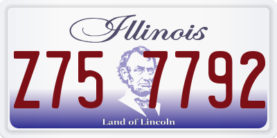 IL license plate Z757792