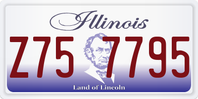 IL license plate Z757795