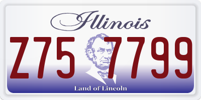 IL license plate Z757799