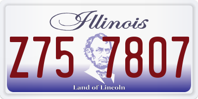 IL license plate Z757807