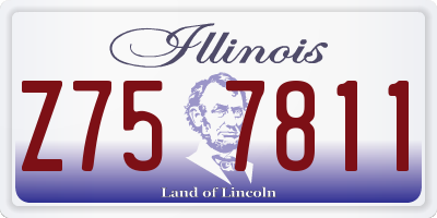 IL license plate Z757811