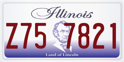 IL license plate Z757821