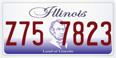 IL license plate Z757823