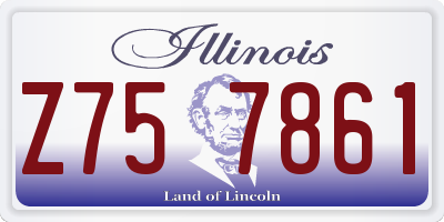IL license plate Z757861