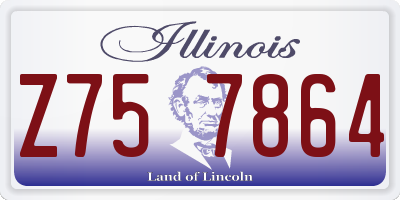 IL license plate Z757864