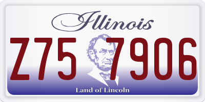 IL license plate Z757906
