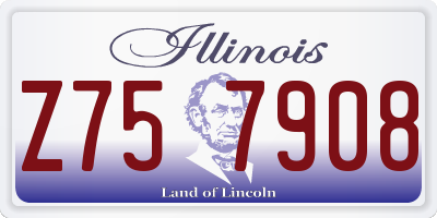 IL license plate Z757908