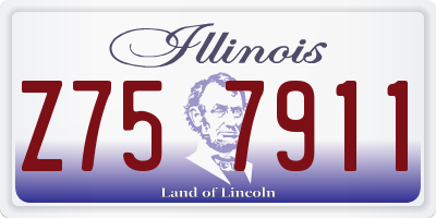 IL license plate Z757911