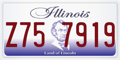 IL license plate Z757919