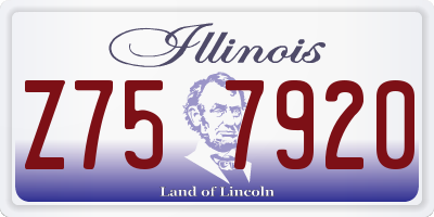 IL license plate Z757920