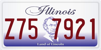 IL license plate Z757921