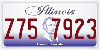 IL license plate Z757923