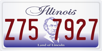 IL license plate Z757927