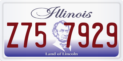 IL license plate Z757929