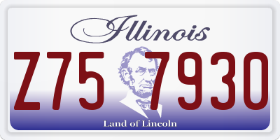 IL license plate Z757930