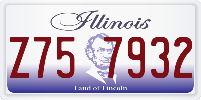 IL license plate Z757932