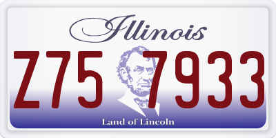 IL license plate Z757933