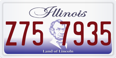 IL license plate Z757935
