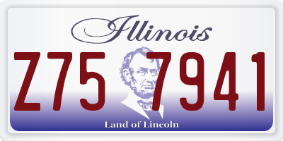IL license plate Z757941