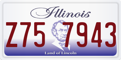 IL license plate Z757943