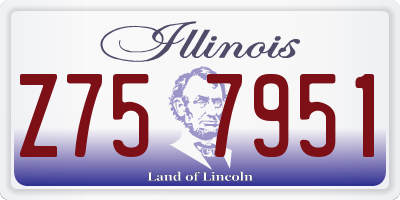 IL license plate Z757951