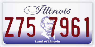 IL license plate Z757961