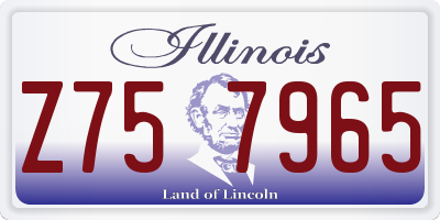 IL license plate Z757965
