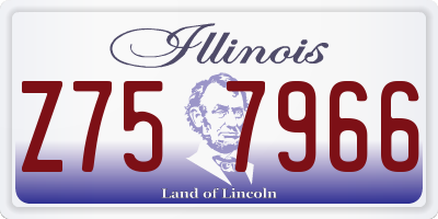 IL license plate Z757966