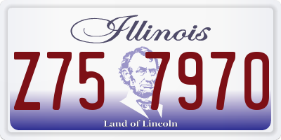 IL license plate Z757970