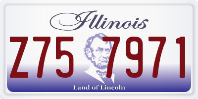 IL license plate Z757971