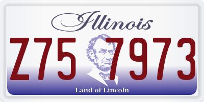 IL license plate Z757973