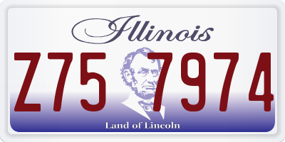IL license plate Z757974