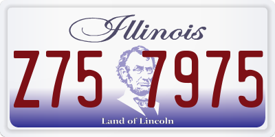 IL license plate Z757975