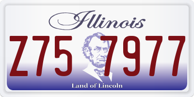 IL license plate Z757977