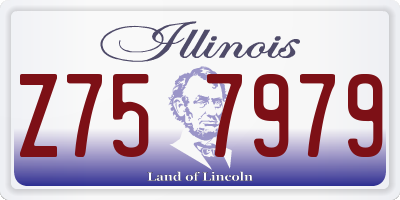 IL license plate Z757979