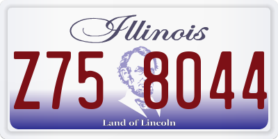 IL license plate Z758044