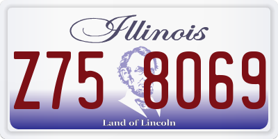 IL license plate Z758069
