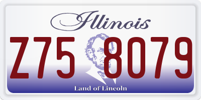 IL license plate Z758079