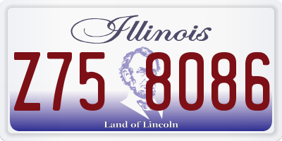 IL license plate Z758086