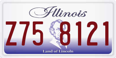 IL license plate Z758121