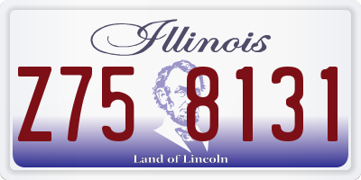 IL license plate Z758131