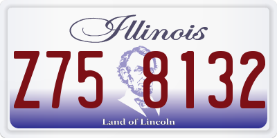 IL license plate Z758132