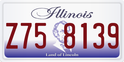 IL license plate Z758139