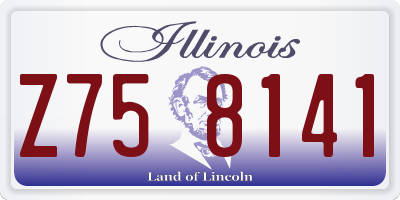 IL license plate Z758141