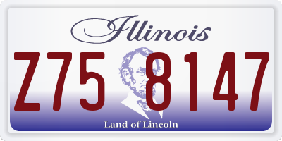 IL license plate Z758147