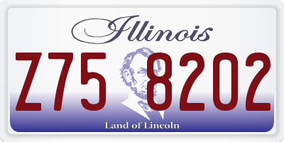 IL license plate Z758202
