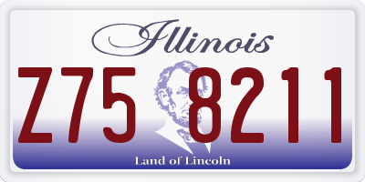 IL license plate Z758211