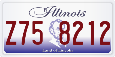 IL license plate Z758212