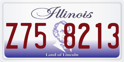 IL license plate Z758213