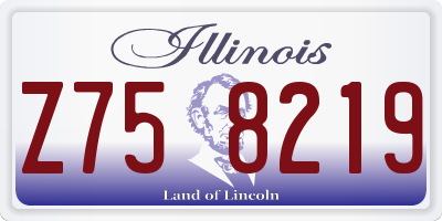 IL license plate Z758219